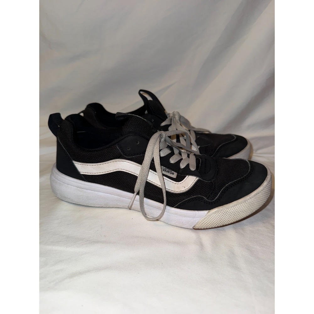 Vans Range Exp Women's Sneaker US 9 Black White Canvas Athletic Skateboard Shoes - Picture 3 of 8